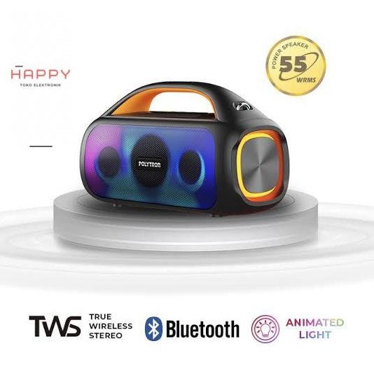 BEBAS ONGKIR - Polytron Partymax Speaker Bluetooth Polyrron Portable Wireless Speaker Polytron PPS 4