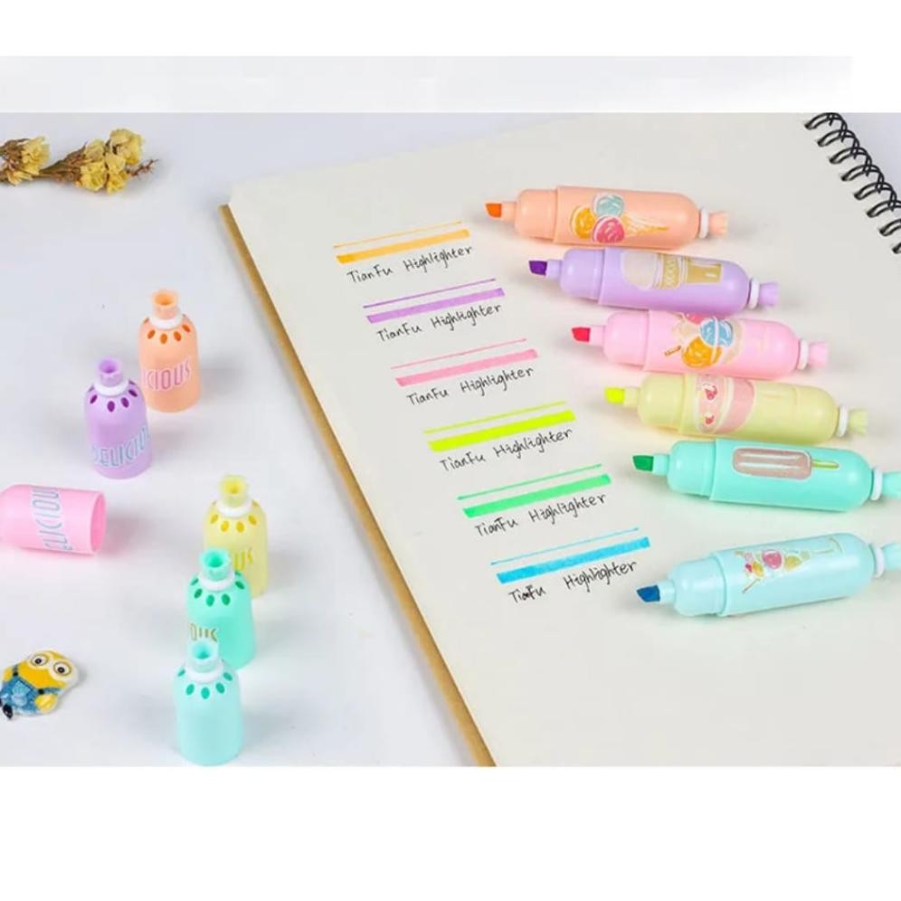 

Ready Xm - Stabilo 6Pcs 2 Sisi Bentuk Sosis Lucu Highlighter Bentuk Sosis Lucu