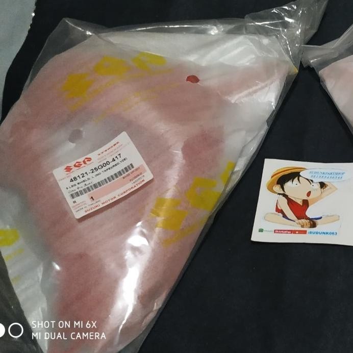 Legshield sayap Satria Fu cbu merah ori murah