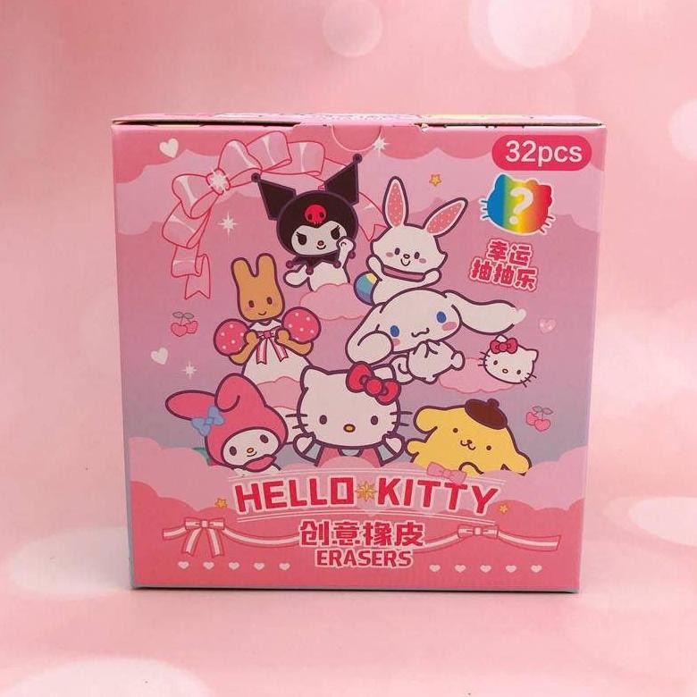 

Ready Penghapus Misteri Bag Sanrio Family Harga Grosir 1 Box Isi 32 Pcs Karet Setip Penghapus Lucu Bisa Gumibi Store