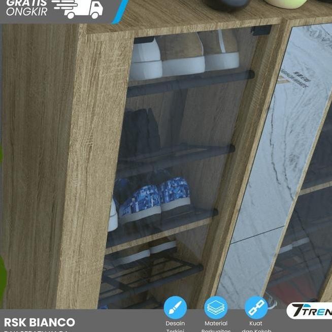 Lemari Sepatu Kaca Rak Sepatu Kaca Minimalis Multifungsi