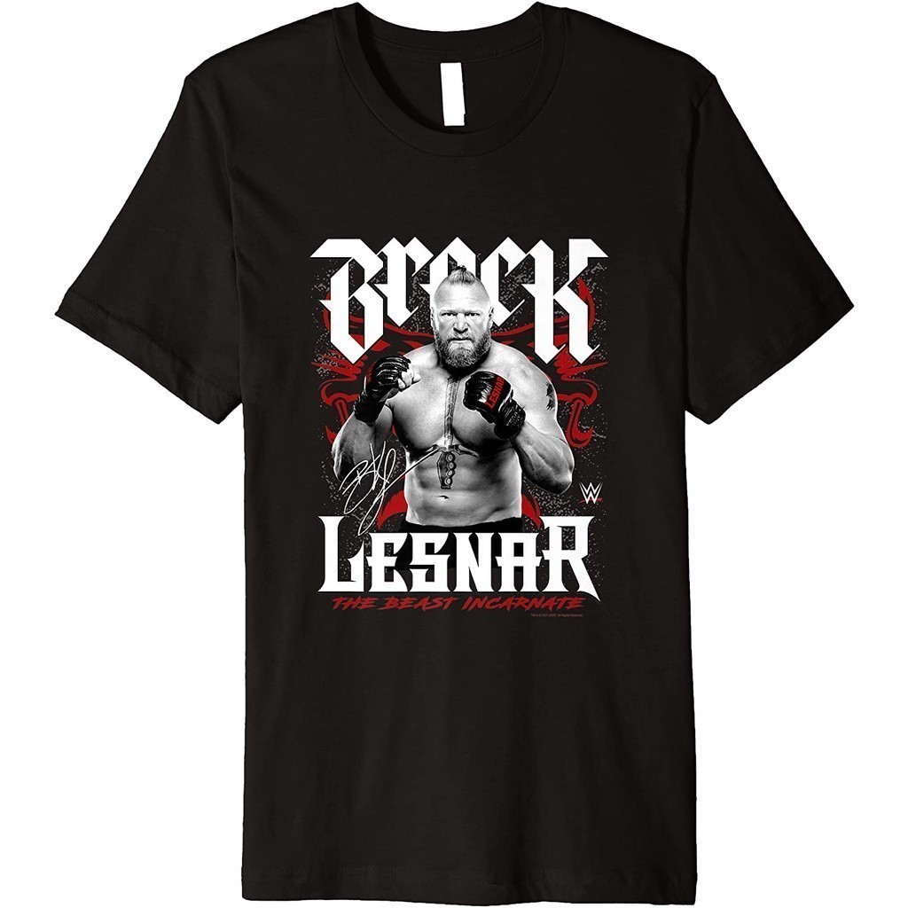 Baju Kaos WWE Brock Lesnar Beast Incarnate Premium T-Shirt Premium Cotton Combed 24s Original 100% |