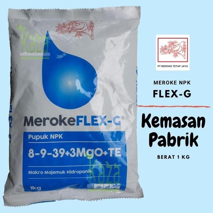 

Terlaris Pupuk Majemuk Npk Meroke Flex-G Flexg Combo Makro Mikro 1 Kg