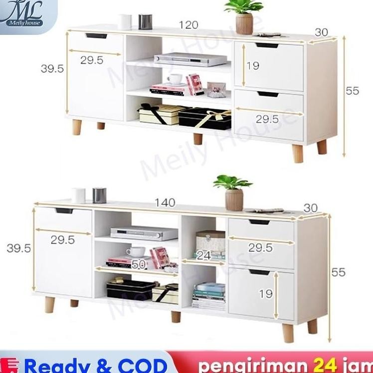Lemari Tv Lemari Tv Minimalis Modern Kabinet TV Tinggi 140cm Meja Tv Minimalis Modern