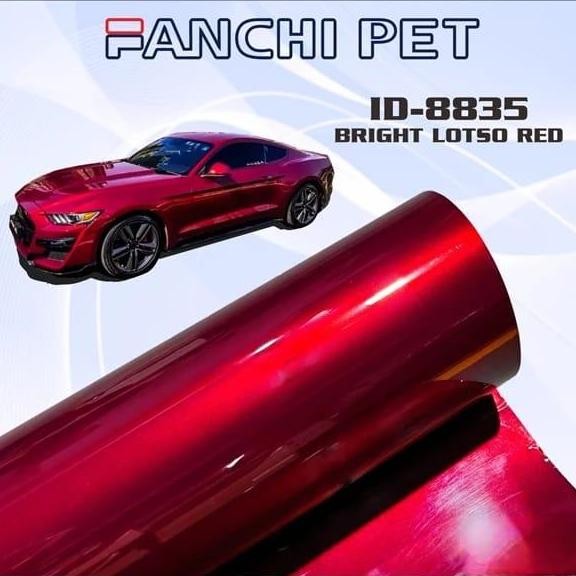 

Promo 50CM Sticker FANCHI ID-8835 / 8146 Bright Lotso Red PET per 50CM COD