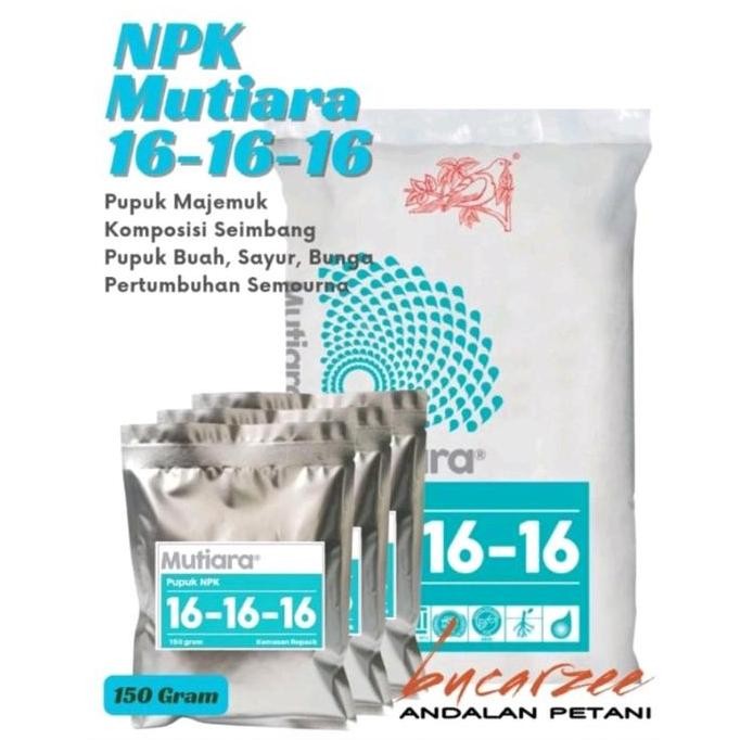 

Terlaris Npk Mutiara 16-16-16. Pupuk Majemuk Fase Pertumbuhan. Kemasan Hemat 150 Gram
