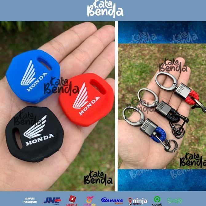 Sarung Kunci Motor Honda Beat Scoopy Vario Supra dll + Gantungan Kunci murah