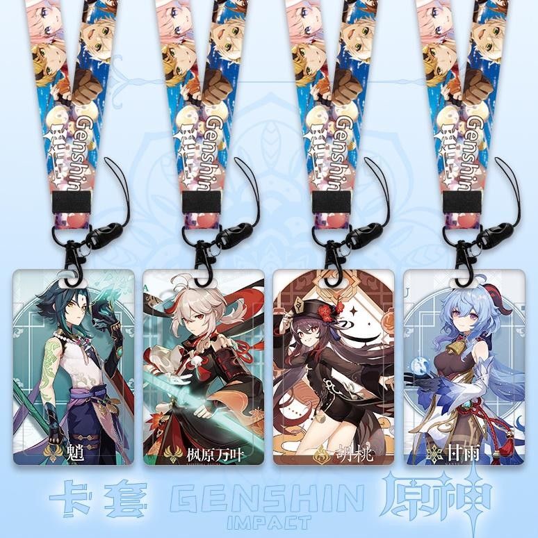 

Ready Genshin Id Card Holder Lanyard Name Tag Wanderer Furina Alhaitham Raident