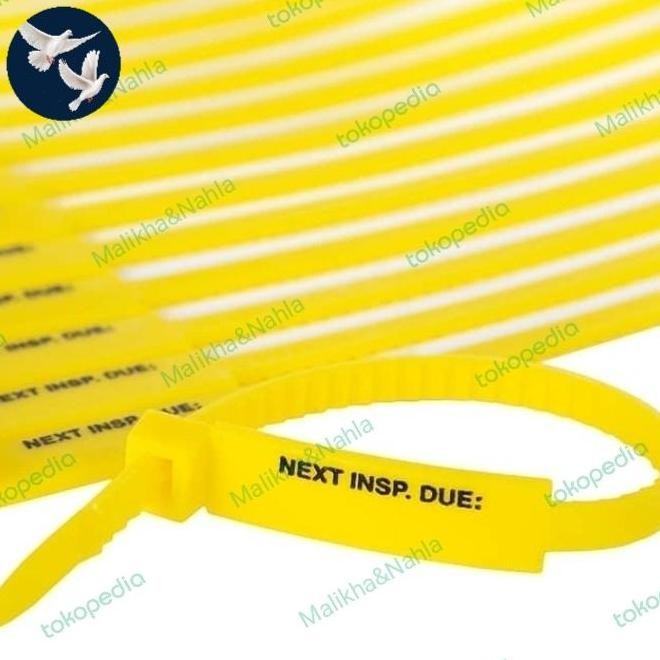 

Buruan beli] Next Inspection Due Tags, Yellow 300mm RigTag 100 pack