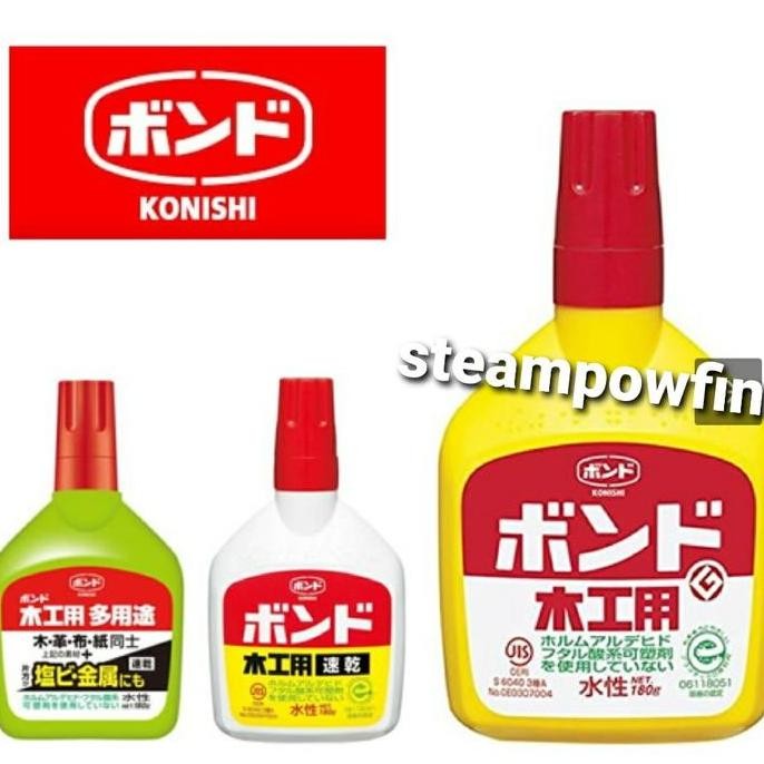 

Promo Konishi Bond Wood Glue Transparent Lem Kayu Art COD