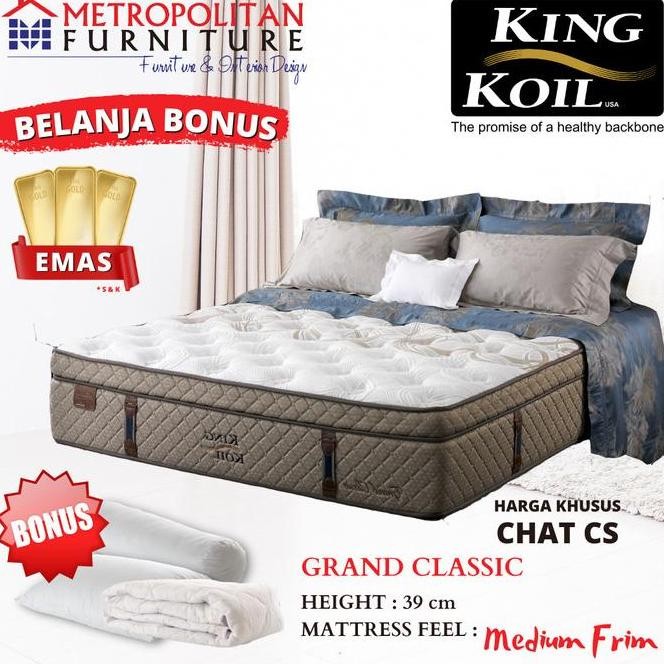 Kasur Springbed KING KOIL Grand Classic Kasur Spring bed