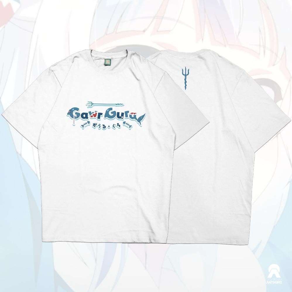 Gawr Gura Holo En Myth English Kaos Anime Vtuber T-Shirt Antihero Cloth