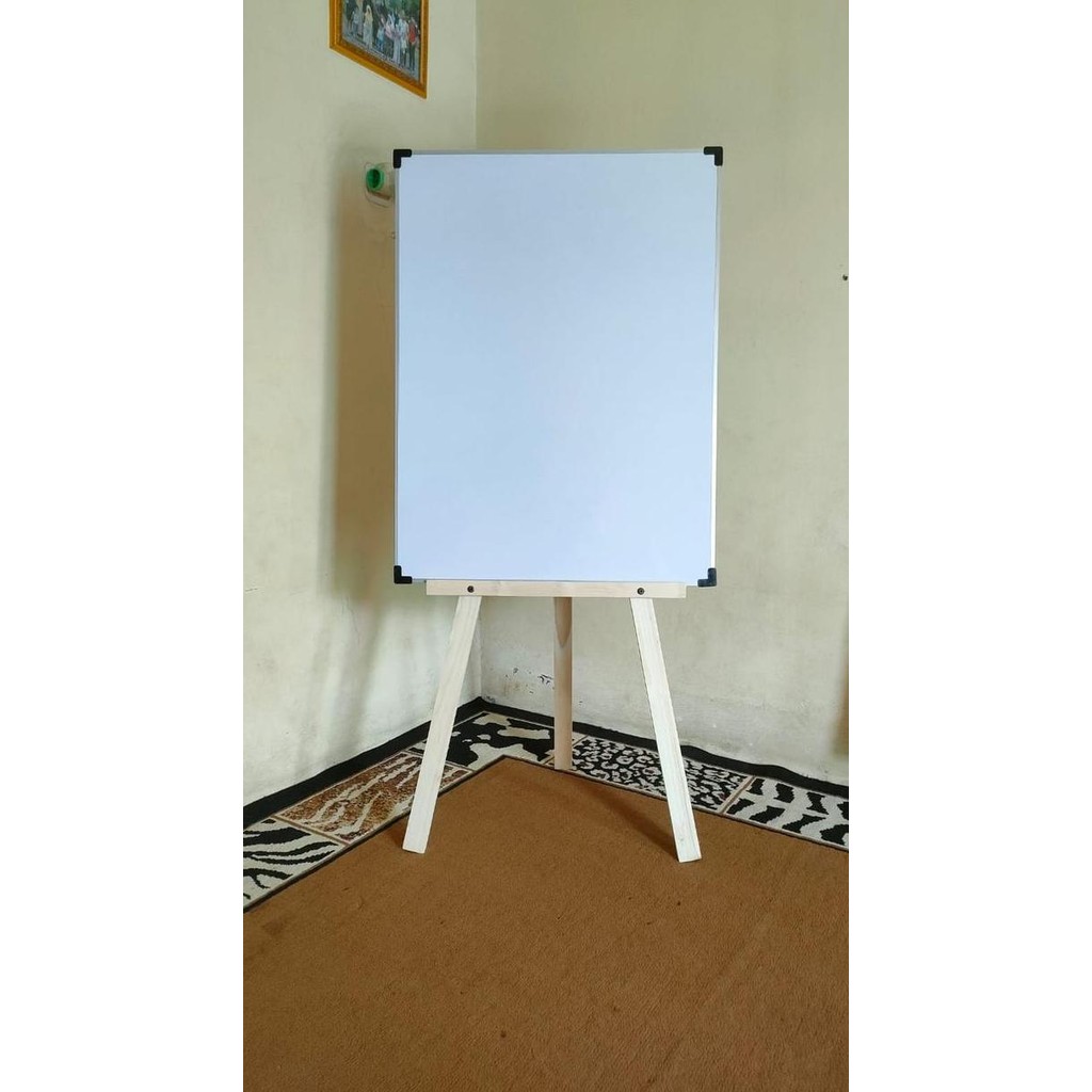 

NEW Whiteboard Standing Vertikal,Papan Tulis White Board,Penyangga Polos tidak di Cat