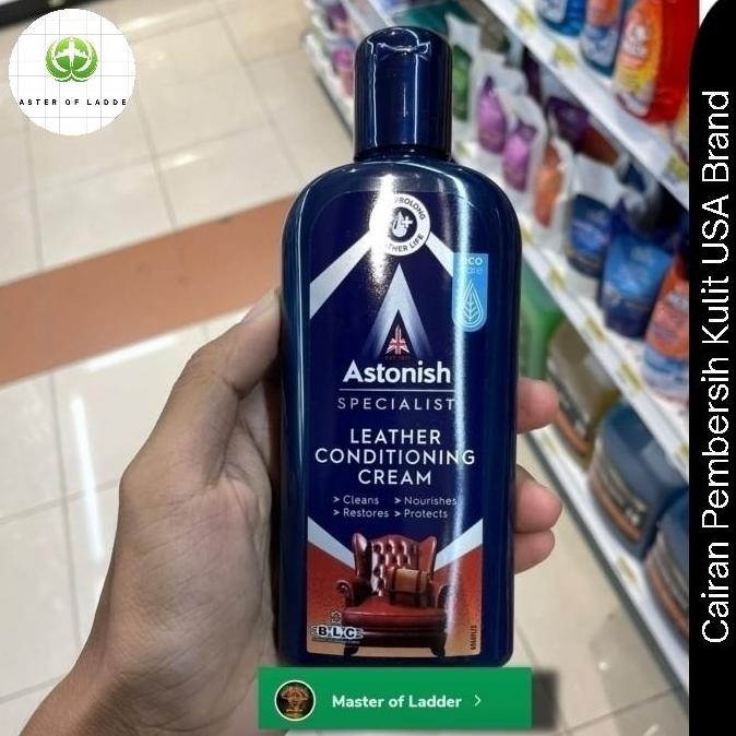 ASTONISH Leather Condition Krim Pembersih Sofa , jok, tas Bahan Kulit