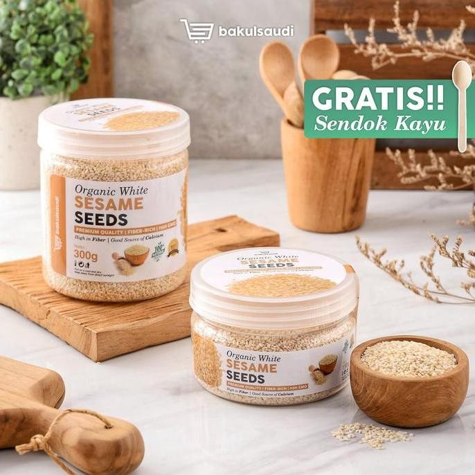 

Terlaris Organic Roasted White Sesame Seeds Premium / Biji Wijen Putih Organik