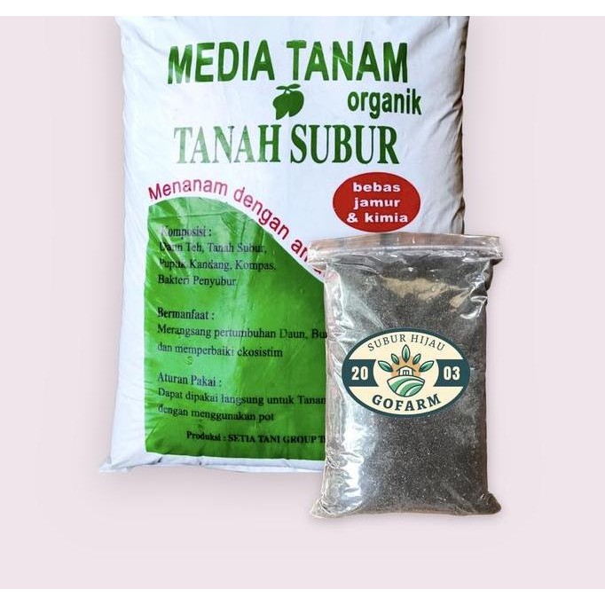 

Terlaris Media Tanam Tanah Subur Siap Pakai 1Kg | Pupuk Kandang