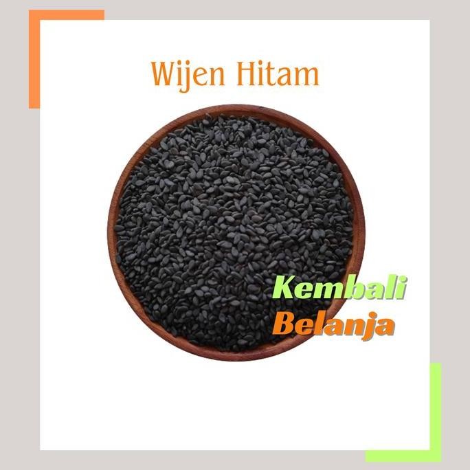 

Terlaris Wijen Hitam 50 Gram/ Biji Wijen Hitam/ Wijen Onde-Onde/ Black Sesame