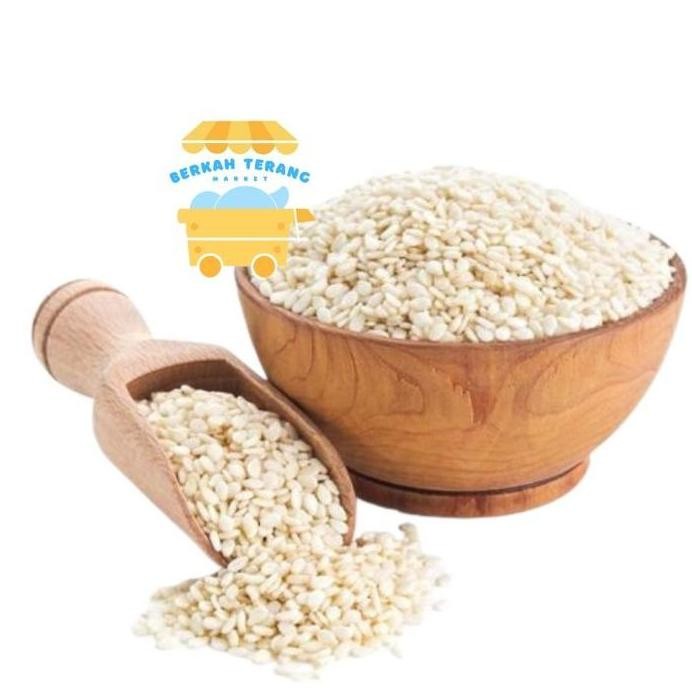 

Terlaris Biji Wijen Putih Super 250Gr / White Sesame Seed Organik Alami