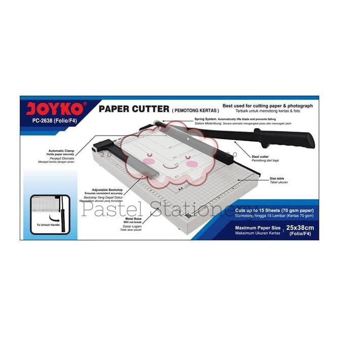 

NEW!!! NEW!!! Paper Cutter F4 Joyko PC-2638 - Alat Potong Pemotong Kertas Folio