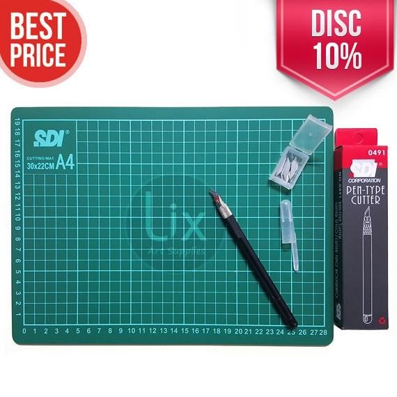 

NEW!!! NEW!!! Paket Cutting Mat A4 + Pen Cutter