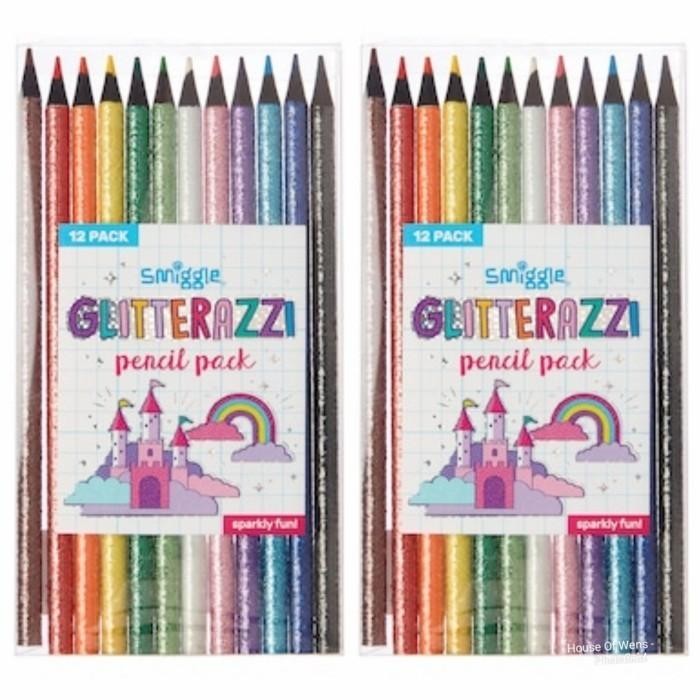 

Smigglr Glitterazzy Pencil Pack X12 - Pensil Warna Smiggle Original