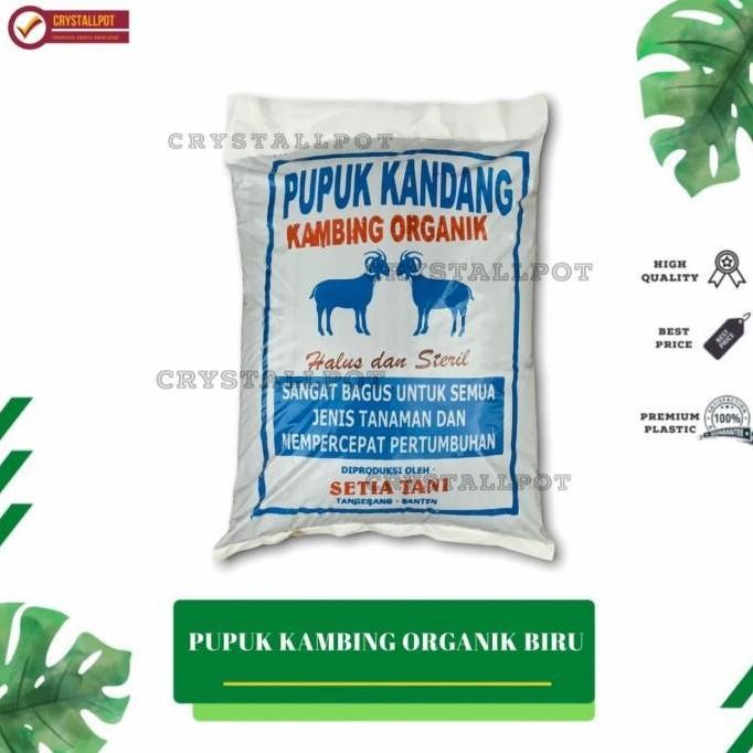 

Terlaris Pupuk Kandang Kambing Biru Organik Halus Dan Steril - Kemasan Biru