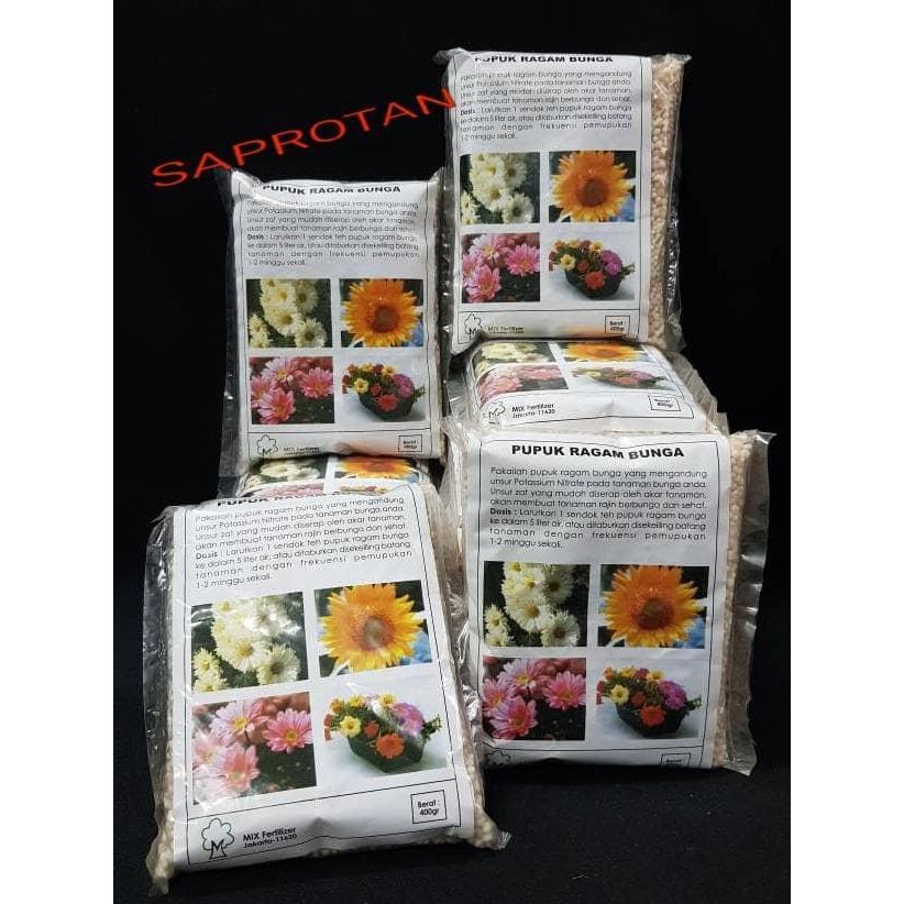 

Terlaris Pupuk Npk Ragam Bunga 400 Gram