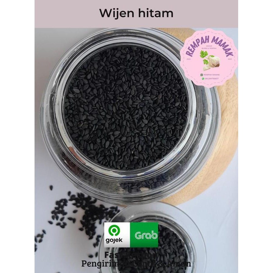 

Terlaris Wijen Hitam 50 Gram / Black Sesame Seed / Biji Wijen Hitam