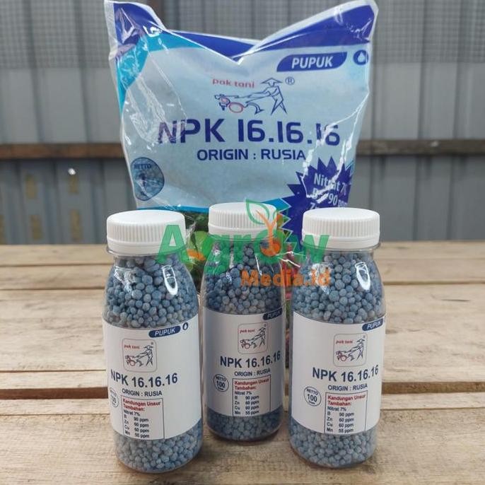 

Terlaris [Original] Pupuk Npk Pak Tani 16-16-16 Kemasan Botolan 100 Gr Gram