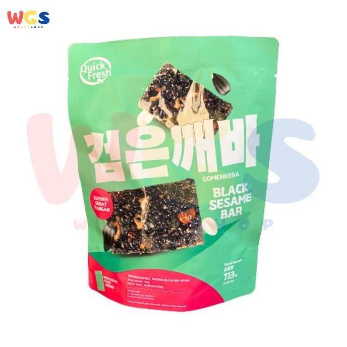 

Terlaris Quick Fresh Snack Gomenkeba Black Sesame Bar 113Gr - Wijen Hitam