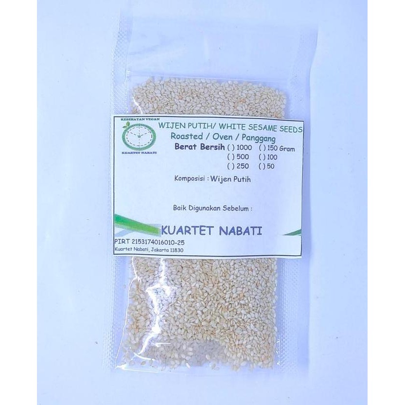 

Terlaris 50Gr Roasted Wijen Sesame Seeds Sangrai - Dengan Varian Putih / Hitam