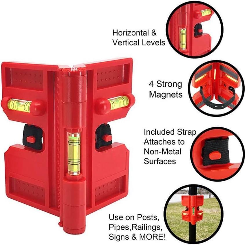 Premium Laser Siku Untuk Bangunan Waterpass Pengukur Kedataran Pipa Silinder Presisi Tinggi / Water 