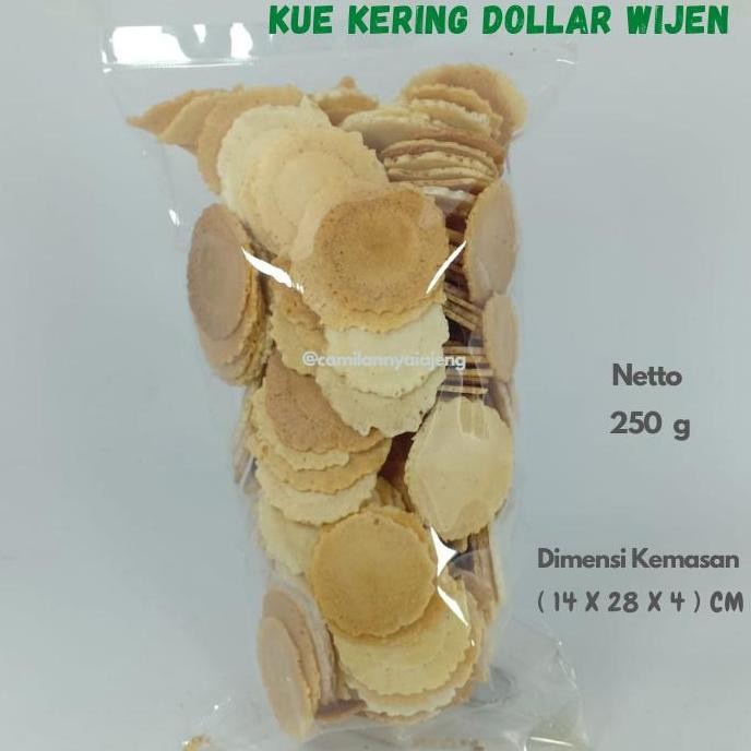 

Terlaris Kue Kering Opak Gambir Dollar Mini Wijen 250 G