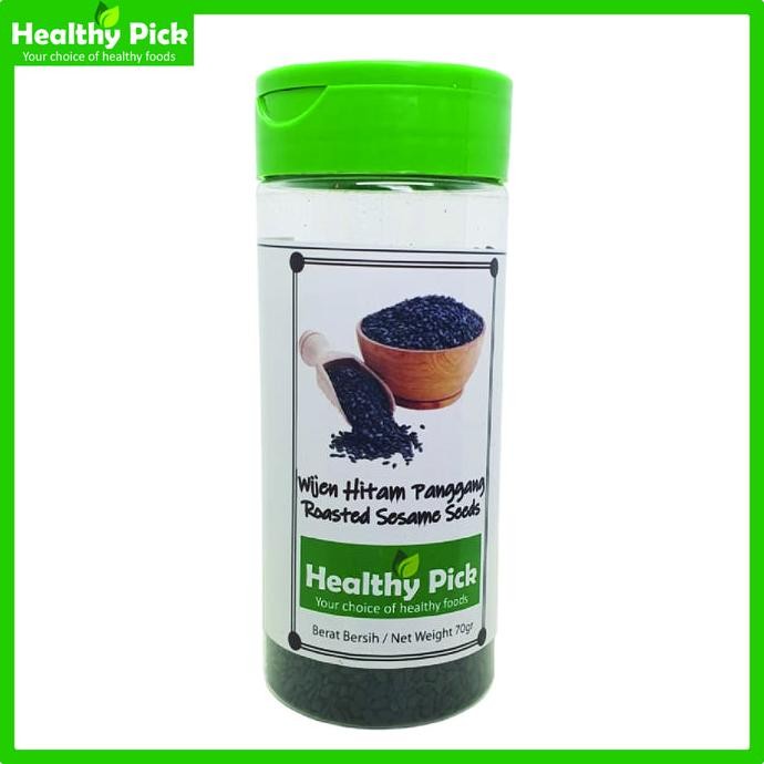 

Terlaris Wijen Hitam Panggang Sangrai Toasted Roasted Sesame Botol