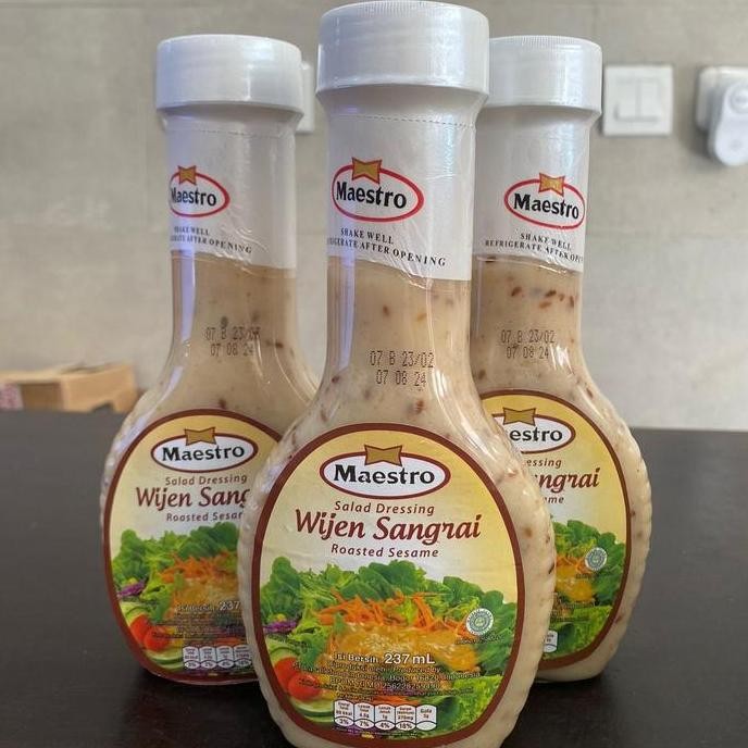 

Terlaris Maestro Salad Dressing Wijen Sangrai