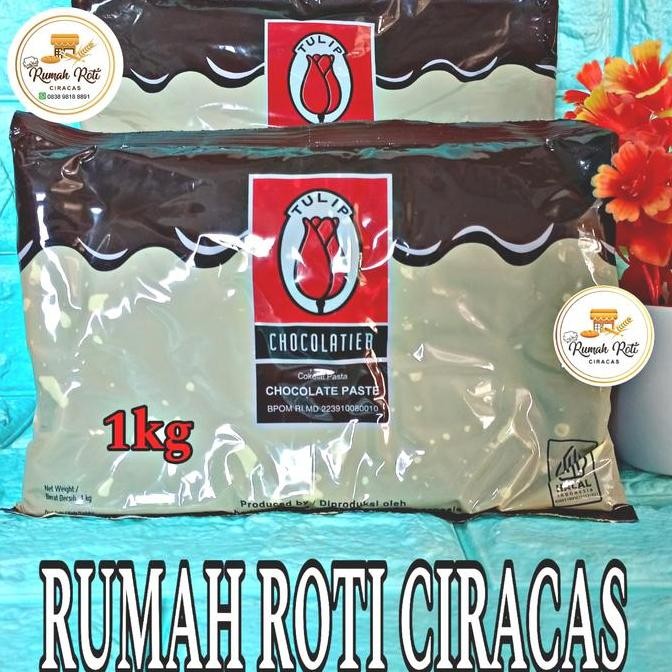 

Produk Baru!! SELAI CHOCOLATE 1KG TULIP ISIAN ROTI COKLAT FILLING 1000GR CHOC LUMER