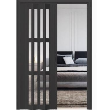 ND PINTU LIPAT  PVC MOTIF TRANSPARAN/PINTU KAMAR MANDI /PINTU KAMAR TIDUR / PINTU PVC PENYEKAT RUANG