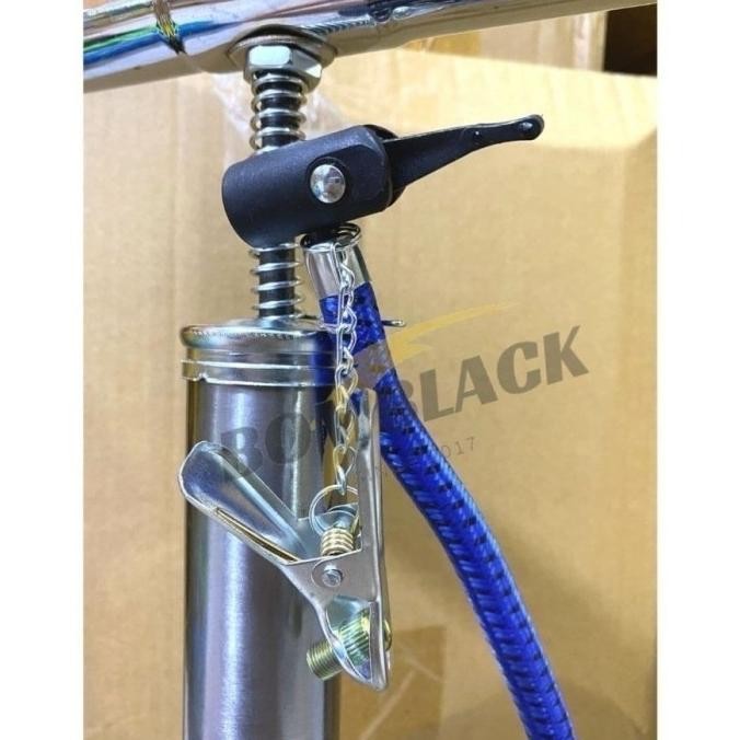 ND Pompa Sepeda Dan Motor Mobil Bola Ban Roda Model Tabung Meter Manual Pompa Motor Pompa Ban Sepeda