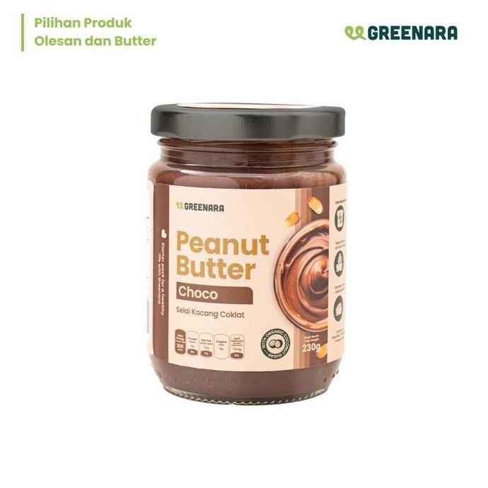 

Produk Baru!! Greenara Peanut Choco Butter 230gr / Selai Kacang