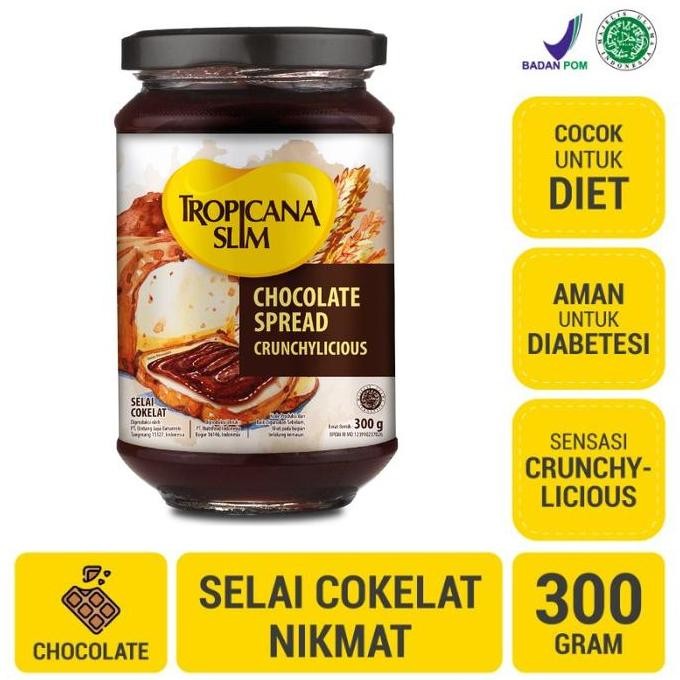 

Produk Baru!! Tropicana Slim Selai Chocolate spread 300gram