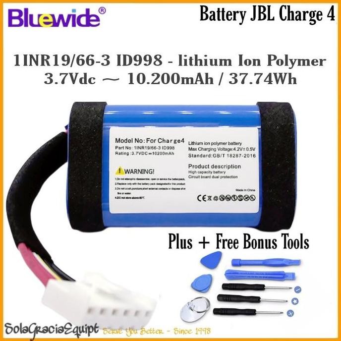 batre / battery jbl charge 4 id998 1inr19/66-3 3.7vdc 10.200mah 37.74w ori -