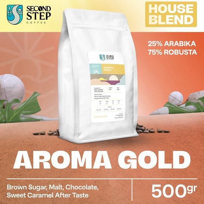 

KOPI AROMA GOLD ESPRESSO BLEND COFFEE BEANS 500 GRAM COFFE BIJI BUBUK TERMURAH