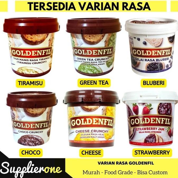 

Produk Baru!! Goldenfil Classic Crunchy / Selai Roti Bakar / Toping Roti / Selai Roti / Selai Coklat /Olesan Roti