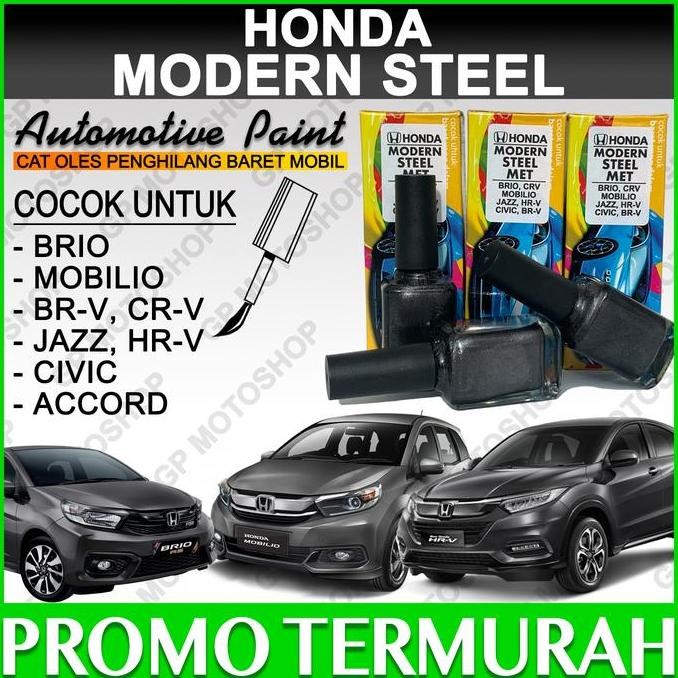 BERKUALITAS HONDA MODERN STEEL MET CAT OLES PENGHILANG BARET MOBIL ABU-ABU METALIK