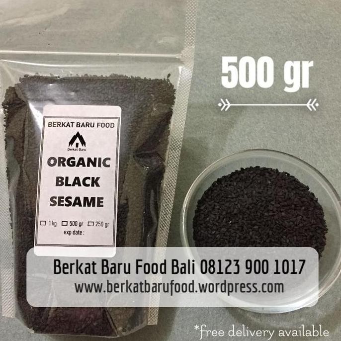 

Terlaris Organic Raw Black Sesame Seed / Biji Wijen Hitam Organik 500 Gram