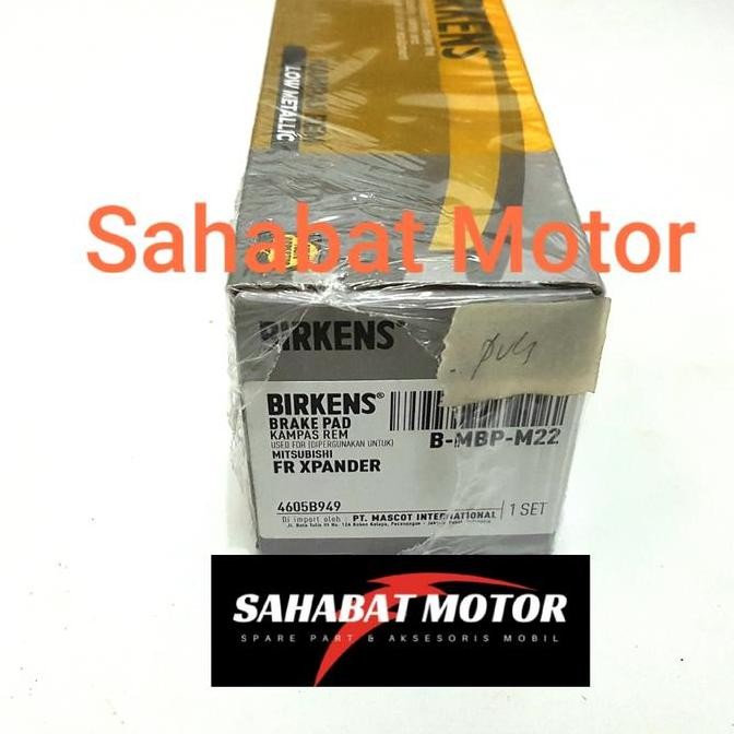 Kampas Rem Depan Mitsubishi Xpander Brake Pad Xpander Birken Metallic Good