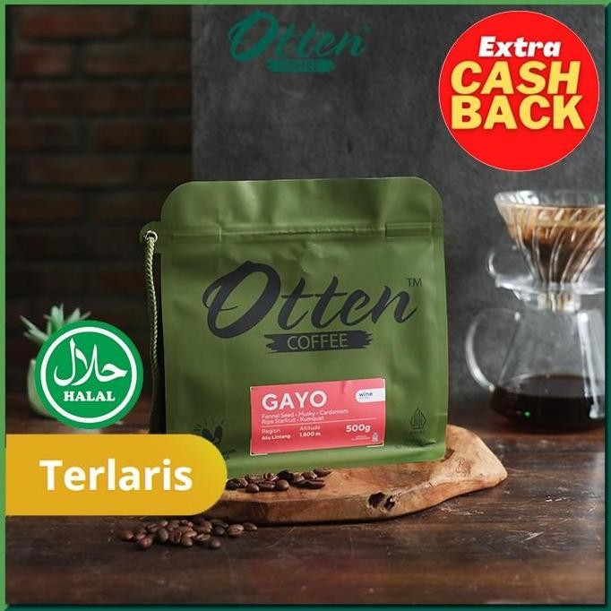 

KOPI ARABICA ACEH GAYO WINE PROCESS 500G - BIJI / BUBUK KOPI - OTTEN COFFEE TERMURAH