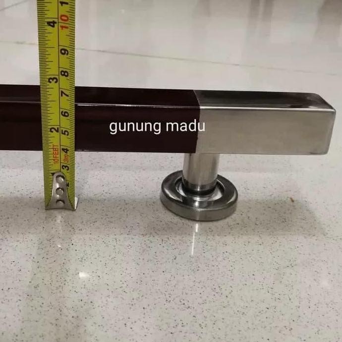 HANDLE PINTU RUMAH COKLAT KAYU TARIKAN PINTU DUA PEGANGAN GAGANG PINTU