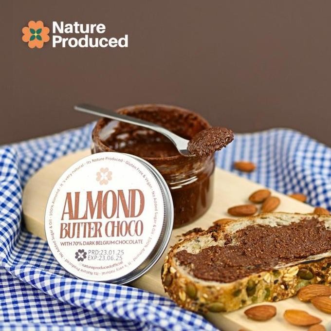 Produk Baru Almond Butter Selai Kacang Almond Chocolate by Nature Produced alami  dibuat dari 70% Da