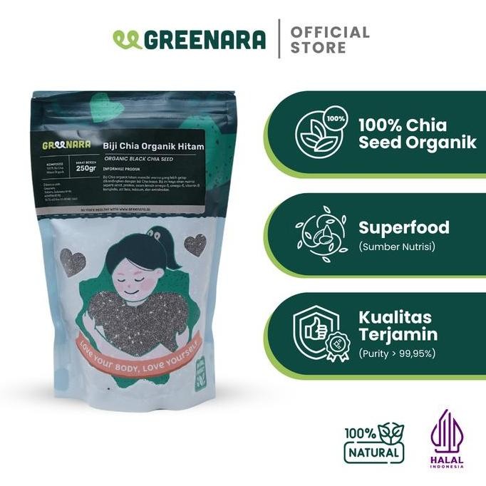 

GREENARA BLACK CHIA SEED 250GR / BIJI CHIA HITAM / CHIASEED TERMURAH